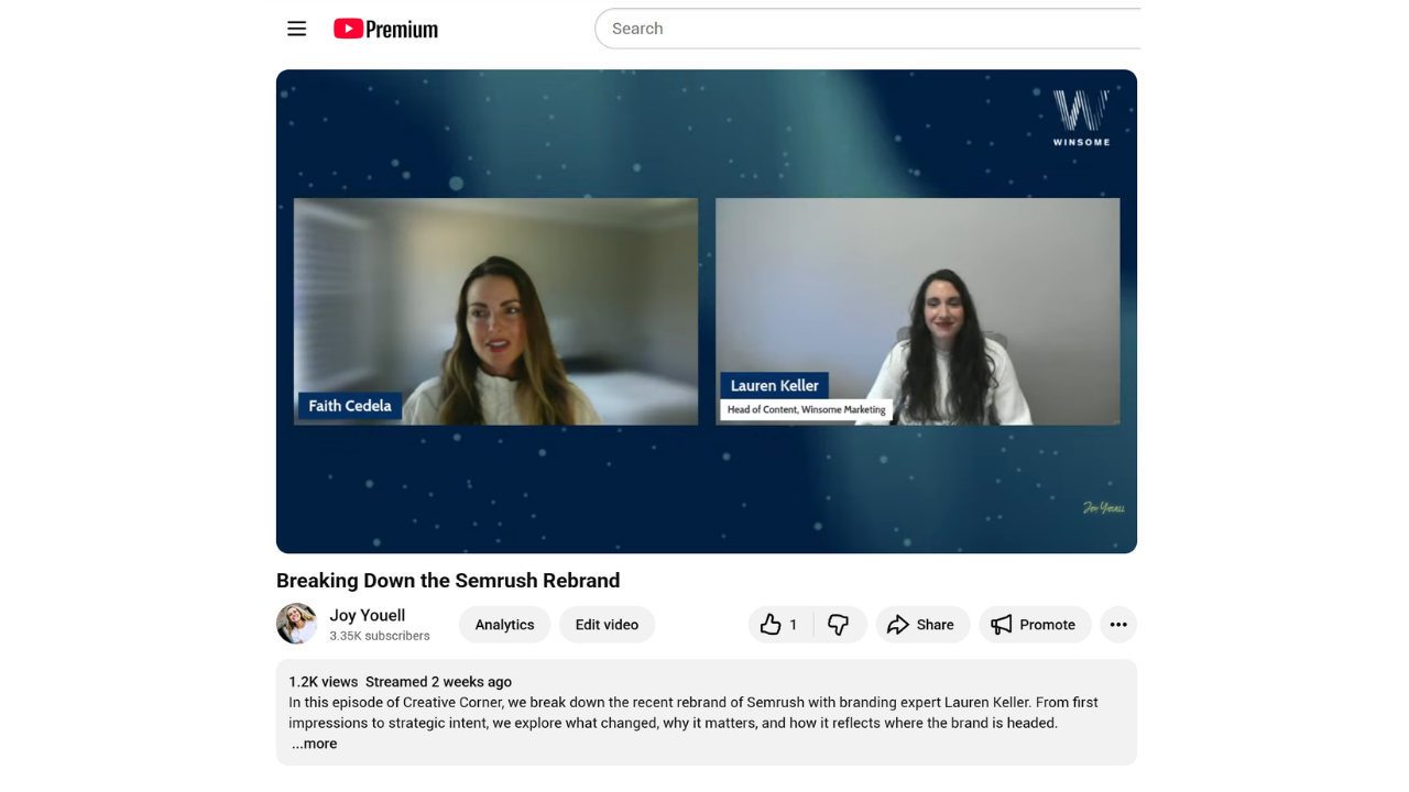 The Semrush rebrand is generating a lot of opinions. Our branding strategist Lauren Keller breaks down what they got right, what they got wrong, and what it actually means for your brand decisions.