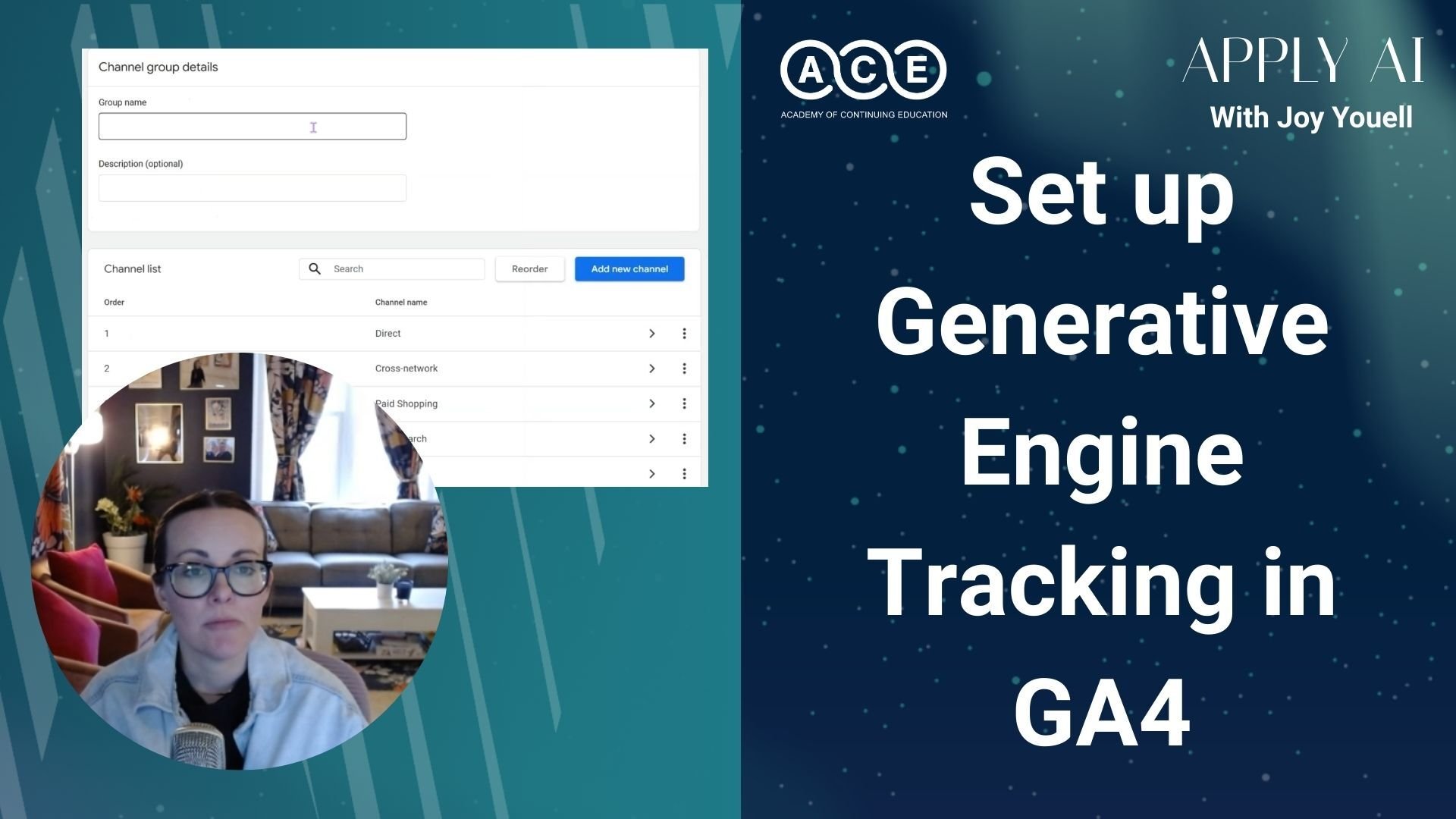 Learn how to track ChatGPT, Gemini, Claude, Copilot, and Perplexity traffic in GA4 by creating a custom Generative Engines channel group for cleaner reporting and better AI attribution.