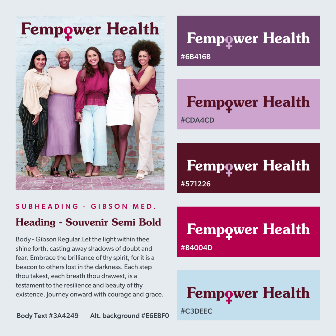 Fempower Health Brand Colors 2024