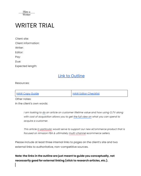 writer trial